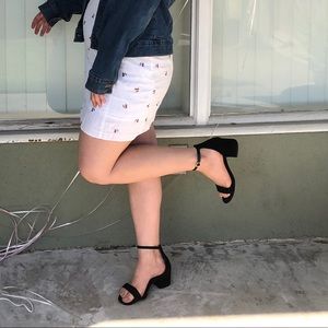 Steve Madden mini black heels